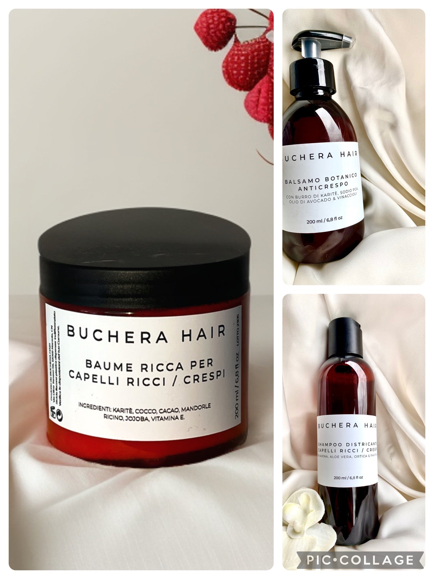 Gamme capillaire l'Essentiel (Shampoing, Démêlant, Baume)